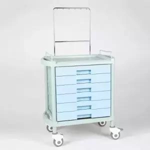 [열린세상] 다용도 서랍형 드레싱카트 YDS-106L - 수액걸이 브레이크바퀴