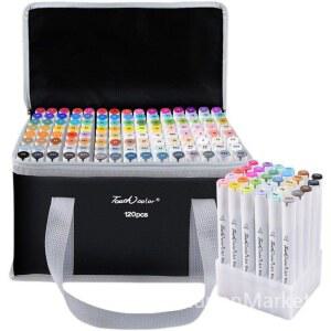 터치 마카펜세트 붓타입 컬러마카 100색 마커 브러시 싸인펜 파스텔 200 선물에 파인