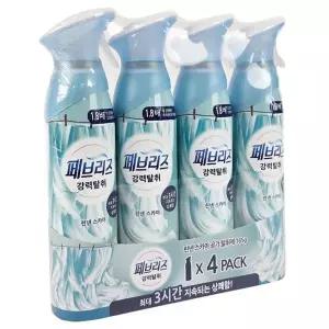 [페브리즈] 에어 공기탈취제 린넨스카이 165g 4개 무료배송