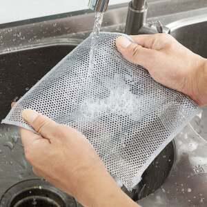 노스크래치 수세미 5개 은사 그물 망사 무흠집 20X20 주방 청소 부드러운 기름때제거 스펀지