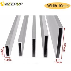 알루미늄각파이프 6063 알루미늄 합금 사각 튜브 튜빙 10x15x20x30x40x50x60x70x80x100x120x150 벽 두께 1