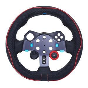 듀오듀오블링 D 스티어링 휠 커버 레이싱 게임 액세서리 10.6인치 27cm PC, Xbox One Series X/S, g920 x920 G29 g923 g27 g25, PS4, PS3, PS5, 닌텐도 스위치(블랙 레드)