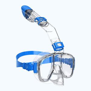 이츠라이프 스노클링 마스크 물놀이 물안경 블루 L/XL
