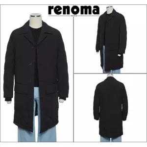[롯데백화점]레노마 F/W 가을/봄/초겨울까지 입는 트렌치코트 세미오버핏 블랙컬러 EK3653