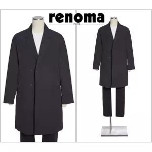 [롯데백화점]레노마 F/W 봄/가을 편입는 트렌치코트 세미오버핏 블랙컬러 RQIMBH06A EK3653