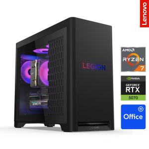 레노버 게이밍 컴퓨터 리전 T5 90YJ002YKA 게임용 사무용 데스크탑 PC / R7 7800X3D / RTX5070Ti / 32GB RAM / 1TB SSD