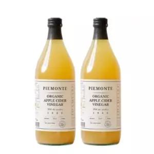 피에몬테 이탈리아 유기농 사과식초 1L x 2병 애사비 애플사이다 비니거