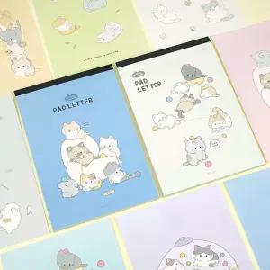 핑크풋 귀여운 냥냥 패드 편지지 편선지/이벤트/어린이/아동/유아/유치원/초등/어린이집/선물/세트/생일