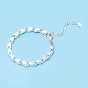 [NS홈쇼핑](단)J제이]국산 순은 99.9% 볼륨 컷팅체인 팔찌(2.5돈)[35341608]