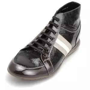 캐쥬얼 복싱스니커즈 하이탑스니커즈 2.5cm~6.5cm 키높이구두 맞춤수제화 MARU-00621(DB-2) 천연면피소가죽