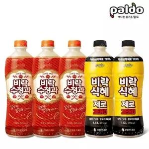 팔도 1.5L 비락 수정과 3개 + 식혜 제로 2개 총 5패트 전통