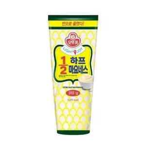 오뚜기LIGHTJOY 1/2하프마요네스 315G 저당 저칼로리 소스