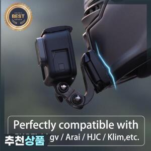 TUYU 프리미엄 맞춤형 오토바이 헬멧 고프로 인스타 360 DJI 카메라용 알루미늄 턱 마운트 SHOEI AGV ARAI