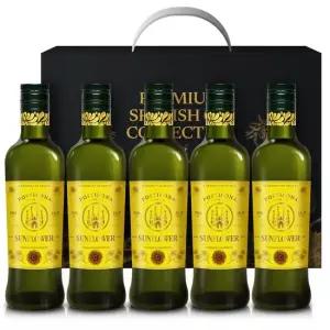 [선물포장] 포스티보나 해바라기유 500ml 5병 오일선물세트