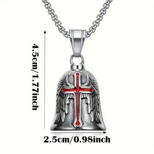 엔젤 라이드 사이클링 오토바이 벨 가디언 체인 펑크 크로스 엑소시스트 부적 바디 장식