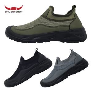 BFL 2903 발편한 남성 슬립온 운동화 가벼운 끈 없는 남자 신발 통풍 메쉬 경량 스니커즈