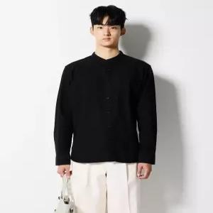 [STCO] 헨리넥 셔츠_블랙 (클래식핏)-SDSTD10CSB