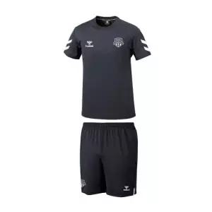 험멜 수원FC 화이트마크 반팔티 HM-718-1 /블랙 HM-P7544-2 블랙 세트