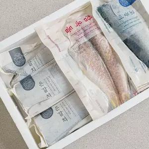 [제주반했어] 갈옥고 세트 1.08kg(갈치 300g1미, 옥돔 180g1미, 고등어 150g4팩/선물가방 포장)