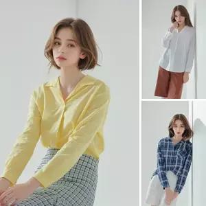 야미니트 워셔블 슬러브 셔츠 블라우스 3종 택1