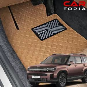 디올뉴 싼타페 MX5 스퀘어 바닥매트 가죽 카매트 발판 5인승 6인승 7인승 용품