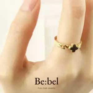 순금 반지 3.75g(1돈) 24k 여자 클로버 체인 비벨