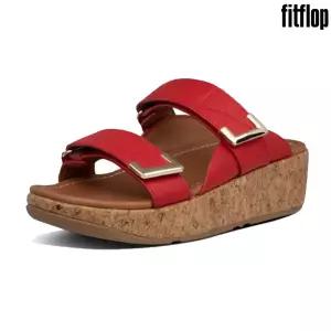 [핏플랍] 레미슬라이드 레드 레더 여성 신발 BL6-002
