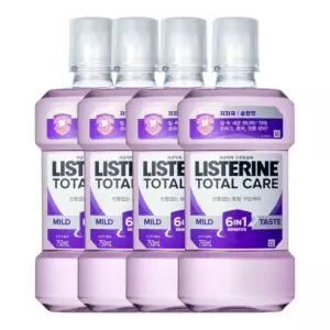리스테린 토탈케어 마일드 750ml 4개