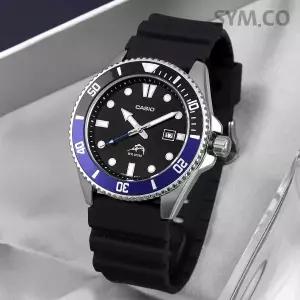 [카시오] MDV-106B-1A1 흑새치 배트맨 콤비 다이버 스포츠 남자 우레탄 손목시계 c