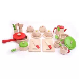 아기 원목 주방놀이 식기 그릇 냄비 세트 4살 어린이집놀잇감 남아 유치원