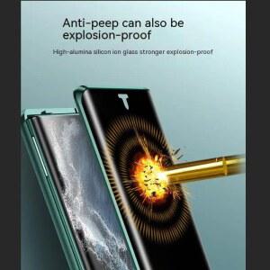 핸드폰케이스 양면 유리 마그네틱 케이스 갤럭시 S24 S21 S23 플러스 보호대 360 금속 방지 울트라 S25 Capa 엿보기 S22