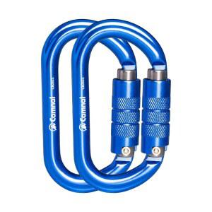 캠널 헤비 듀티 카라비너, 25kn(약 5620파운드) 타원형 카라비너 클립 O자형 암벽 등반 카라비너 경량 카리비너 등반, 산악인, 항공 작업용