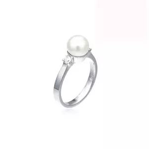 [골드스마일]순은반지 화이트 반지 진주 실버 EBS-R-54 큐빅 은