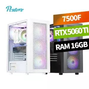 피씨스토어 AMD 베스트 배틀그라운드 게이밍PC 라이젠5 7500F RTX5060Ti (16GB, M.2 500GB)
