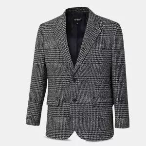 [아즈바이]남성 울 혼방 체크 중년 콤비 자켓 BW2056 가을 겨울