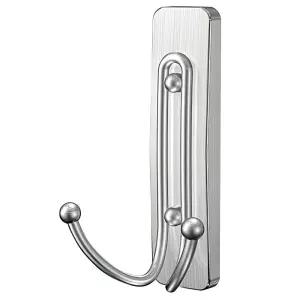 3M 부착식 주방 욕실 수건 옷 걸이 더블 행거 벽부착/도어/후크/벽걸이/무타공/수납/접착식/고리/접착/벽면