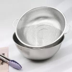 퀸센스 펀칭볼 믹싱볼 2종세트  펀칭양수32+믹싱30) 믹싱볼세트 채반세트 펀칭볼세트 스텐볼세트