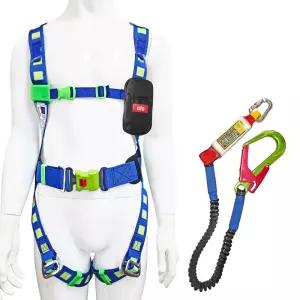 ato 전체식 허리그네세트-점자형 / 산업용 건설현장 안전벨트 고소작업 추락방지 생명줄 안전대 죔줄
