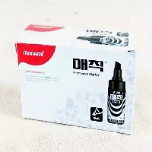 모나미 병매직 (12입 검정)/유성/매직/매직펜/캡/12색/세트/유성펜/사각/닙/검정/블랙/검은/필기구/필기/용