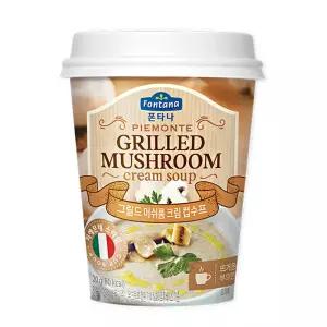 폰타나 피에몬테 그릴드 머쉬룸 크림 수프 즉석컵 20g  x 4개