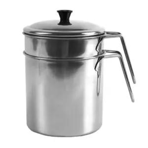 스텐 물빠짐 가정용 음쓰통 휴지통 음식물 쓰레기통 2L