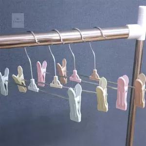 미소디자인 집게형 옷걸이 1P 바지옷걸이집게