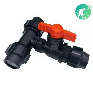 티밸브 PE 부속 관수자재 조임식 농수관 연질관