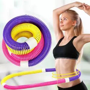 다이어트 스프링 꽈배기 훌라후프 860g 뱃살 복부운동 홈트 실내 지압용 용수철 링