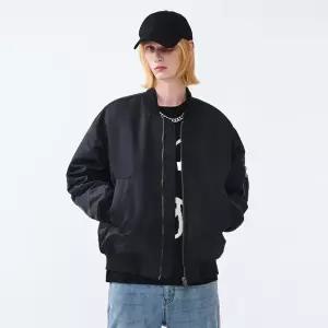 [STCO]나일론 퀼팅 MA-1 점퍼_블랙 (오버핏)