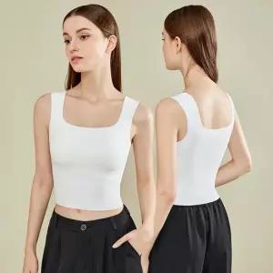 심리스 스퀘어 캡내장 나시