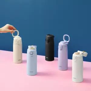 써모스 캐리 루프 원터치 텀블러 JOS-550K 550ml 야외 손잡이 물병 학생 보온 보냉병