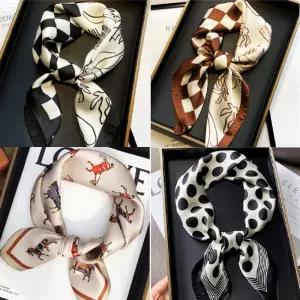 실크 뿌띠 가을 스카프 가방끈 두건 귀여운 포인트