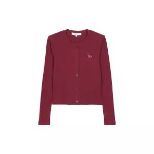 여성 립드 베이비 폭스 가디건 마호가니 레드 PW00512KJ0134-0143