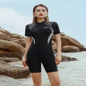 여자 실내 수영복 반팔 빅사이즈 강습 할머니 중년 초보 아쿠아로빅 강습용